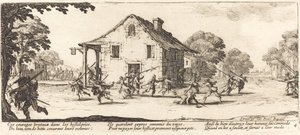 Scena plądrowania autorstwa Jacques Callot