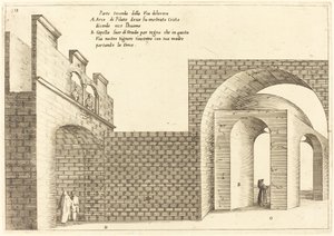 Druga część Via Dolorosa autorstwa Jacques Callot