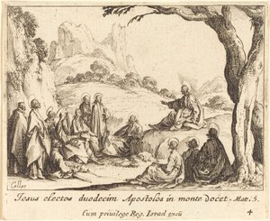Kazanie na Górze autorstwa Jacques Callot