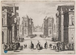 Soliman, akt 1. Drugi numer z cyklu 6 utworów (Lieure 364, Meaume 435) autorstwa Jacques Callot