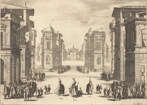 Sulejman, Akt I autorstwa Jacques Callot