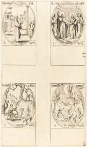 św. Święto Wszystkich Świętych; Upamiętnienie zmarłych; św. Huberta autorstwa Jacques Callot
