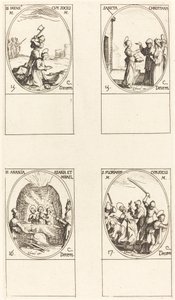 św. Bibiana; Św. Birinus; św. Barbary; św autorstwa Jacques Callot
