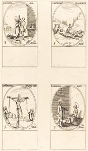 Św. Kastoriusz, Św. Karpofor i Czterej Męczennicy w Koronacji, Wspomnienie obrazu autorstwa Jacques Callot