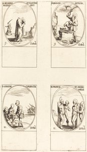św. Dionizy, Rusticus i Eleuterius, św. Abrahama, św. Gereon i Towarzysze, św. Do. autorstwa Jacques Callot