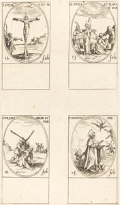 św. Eulalii; św. Fusca i Maura; św. Walentego; św. Antoniego autorstwa Jacques Callot