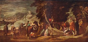 Głoszenie św. Jana na pustyni, ok. 1620-1635, 1924 r. autorstwa Jacques Callot