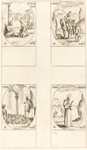 św. Marcina; Św. Tryfon i Towarzysze; św. Renata; Św autorstwa Jacques Callot