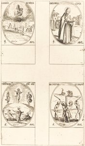 Matki Boskiej Śnieżnej, św. Memmiusza Biskupa, Przemienienia Pańskiego, św. Justusa i proboszcza. autorstwa Jacques Callot