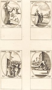 św. Pantaleona; św. Nazariusz i Celsus; św. Marta; Św. Beatrycze autorstwa Jacques Callot