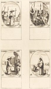 św. Patrycji, św. Secundus i Aleksander, św. Cezara, św. Augustyn autorstwa Jacques Callot