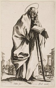 Święty Szymon, z cyklu „Wielcy Apostołowie” autorstwa Jacques Callot