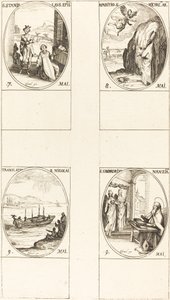 św. Stanisława; Objawienie św. Michała; Przekład św. Mikołaja; Św autorstwa Jacques Callot