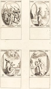 św. Urszula i Towarzysze; Maria Salome; św. Seweryn; Św. Magnoriusz autorstwa Jacques Callot