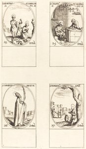 św. Chrysanthus i Daria; św. Kryspin i Kryspin; św. Erystusa; św autorstwa Jacques Callot