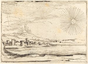 Wschód słońca, 1628. autorstwa Jacques Callot