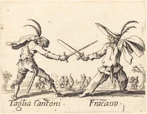 Taglia Cantoni i Fracasso autorstwa Jacques Callot