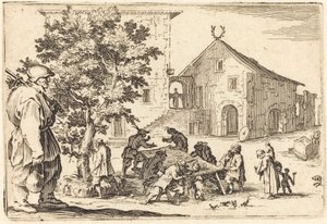 Tawerna, ok. godz. 1622. autorstwa Jacques Callot
