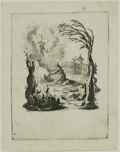 Agonia w ogrodzie, z Małej pasji autorstwa Jacques Callot