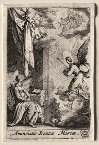 Życie Dziewicy: Zwiastowanie autorstwa Jacques Callot
