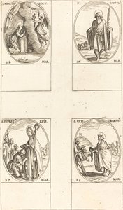 Zwiastowanie; św. Kastulus; św. Ruperta; Św autorstwa Jacques Callot
