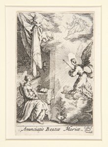 Zwiastowanie, nie. 5 z Życia Dziewicy autorstwa Jacques Callot