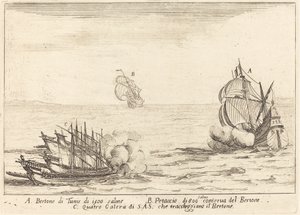 Atak, 1617. autorstwa Jacques Callot