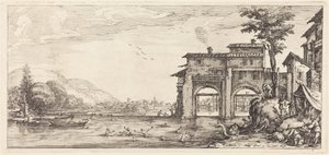 Kąpiący się autorstwa Jacques Callot