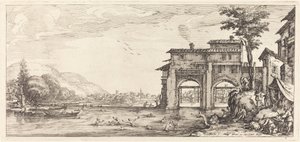 Kąpiących się prawdopodobnie ok. 1630. autorstwa Jacques Callot