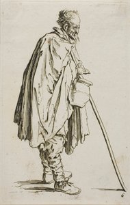 The Beggar with the Footwarmer, płyta szósta z The Beggars autorstwa Jacques Callot