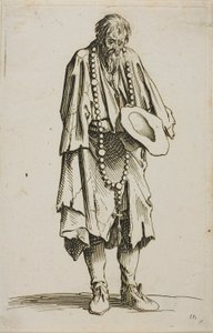Żebrak z różańcem, płyta jedenasta z The Beggars autorstwa Jacques Callot
