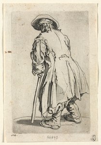 The Beggars: Stary żebrak na jednej kuli, c. 1623. autorstwa Jacques Callot