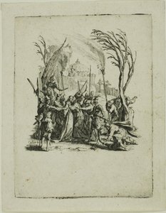 Zdrada, z Małej pasji autorstwa Jacques Callot