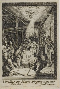 Narodziny Jezusa, z Życia Dziewicy autorstwa Jacques Callot