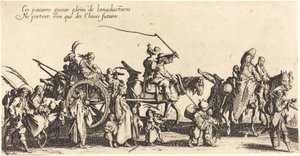 Marsz Czechów: Tylna Gwardia autorstwa Jacques Callot