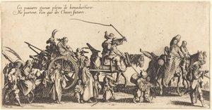 Marsz Czechów: Tylna Gwardia autorstwa Jacques Callot