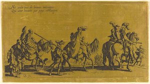 Marsz Czechów: Straż Przednia, prawdopodobnie XVIII wiek. autorstwa Jacques Callot