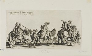 Marsz Bohemians, z Bohemians autorstwa Jacques Callot