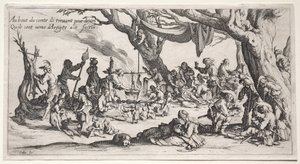 Czechy: Miejsce zatrzymania: Święto Czechów autorstwa Jacques Callot