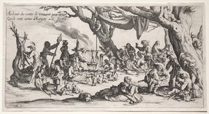 Czechy: Miejsce postoju: Święto Czechów, ok. 1621-1625. autorstwa Jacques Callot