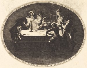 Gracze w karty autorstwa Jacques Callot
