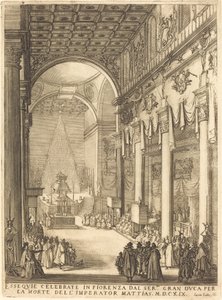 Katafalk cesarza Mateusza autorstwa Jacques Callot
