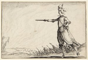 Dowódca pieszo autorstwa Jacques Callot