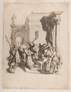 Potępienie, nie. 5 z 11 z La Petite Passion autorstwa Jacques Callot
