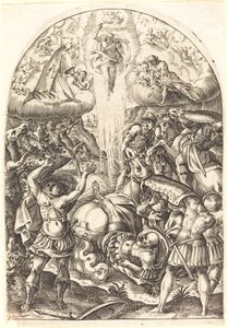 Nawrócenie św. Pawła, 16081611. autorstwa Jacques Callot