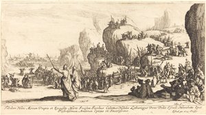 Przejście przez Morze Czerwone autorstwa Jacques Callot