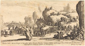 Przejście przez Morze Czerwone autorstwa Jacques Callot