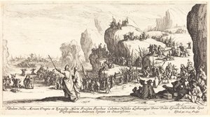 Przejście przez Morze Czerwone autorstwa Jacques Callot