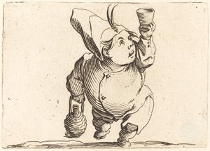 Pijący, widok z przodu, c. 1622. autorstwa Jacques Callot