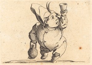 Pijący, widok z przodu, c. 1622. autorstwa Jacques Callot